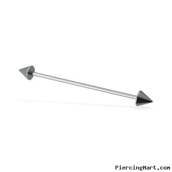 Long Barbell (Industrial Barbell) with Cones, 16 Ga