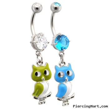 Owl Belly Ring