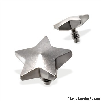 Internally Threaded Star Dermal Top, 14GA