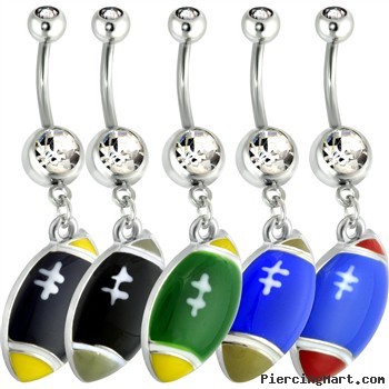 Football Belly Ring