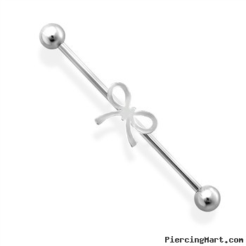 14GA Industrial Barbell with Ribbon