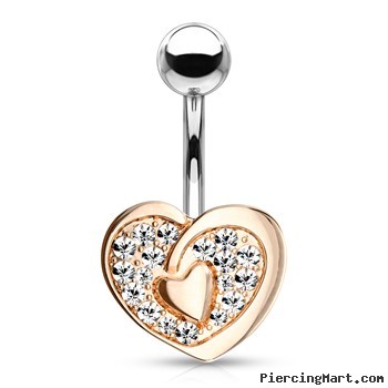 Navel Ring With Heart